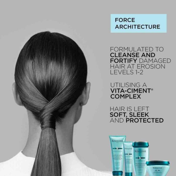 Kérastase Resistance, 3-Step Routine for Damaged Hair, Contains Strengthening Shampoo, Hair Mask & Heat Protecting Milk - Image 3