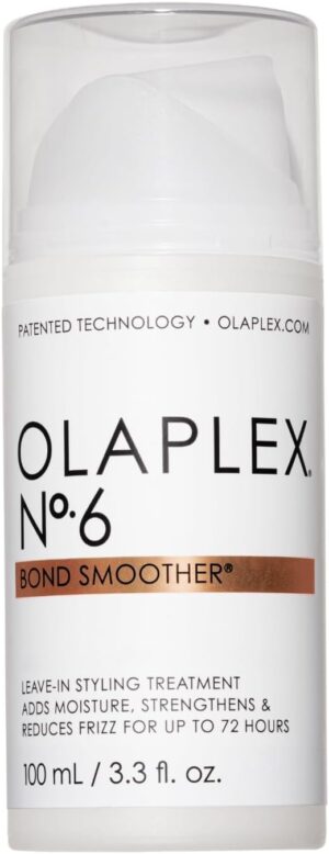 Olaplex No. 6 Bond Smoother, Leave-In Styling Hair Cream Treatment, Smooths, Conditions, & Strengthens, Frizz Control for Up to 72 Hours, For All Hair Types