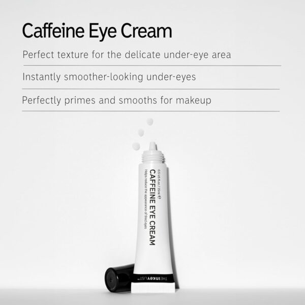 The INKEY List Caffeine Eye Cream 15ml, Improves Dark Circles, Brightens Under Eye, Fragrance-free, Vegan Friendly - Image 2